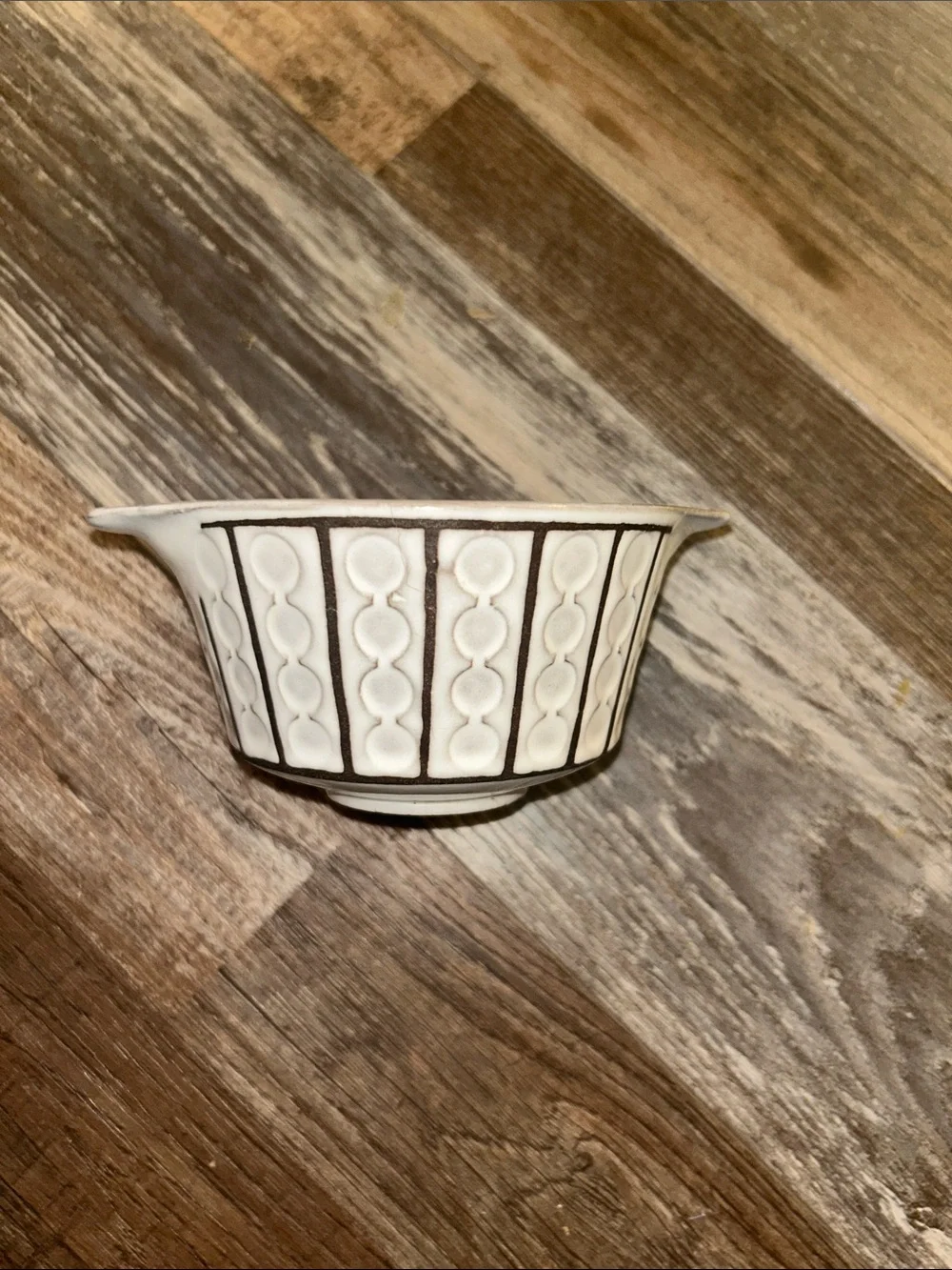 Vintage MCM Ceramano West Germany Omega Dot Stoneware bowl